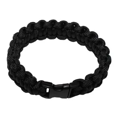 Náramek Paracord 1.9, plast. spona černý