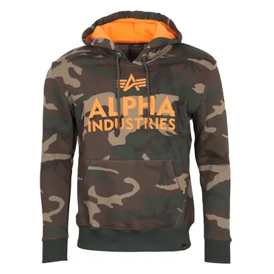 Alpha Industries Mikina Foam Print Hoody woodland camo 65