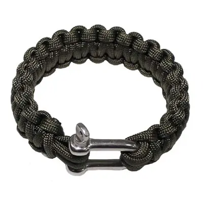 Náramek Paracord 2.3, kov. spona zelený