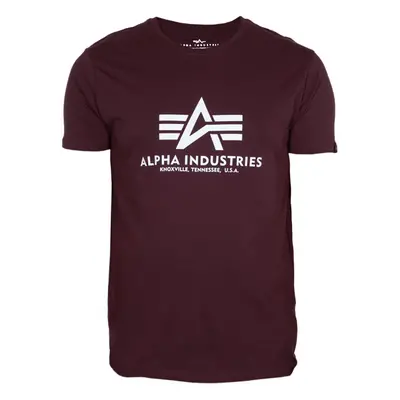 Alpha Industries Tričko Basic T-Shirt deep maroon