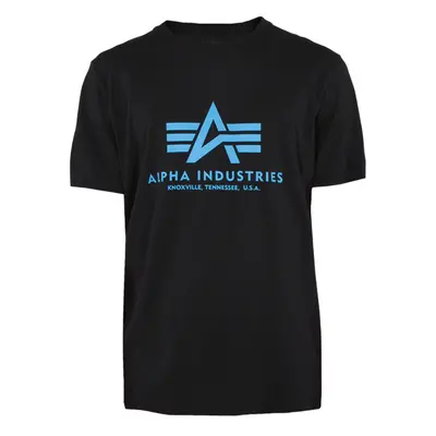 Alpha Industries Tričko Basic T-Shirt černá | modrá