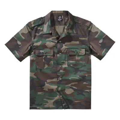 Brandit Košile US Shirt Shortsleeve woodland