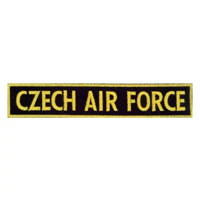 Nášivka: CZECH AIR FORCE [obdélníková] černá | žlutá