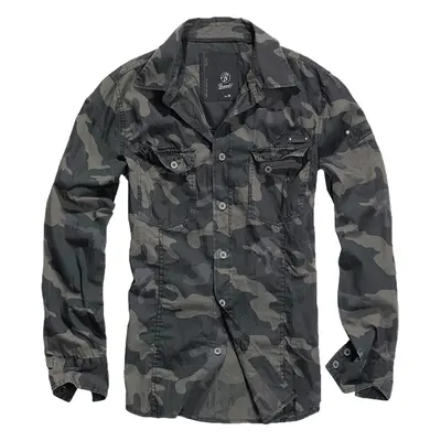 Brandit Košile SlimFit Shirt darkcamo