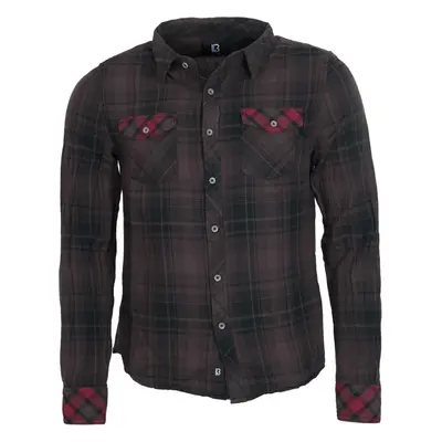 Brandit Košile Check Shirt Duncan 1/1 hnědá | černá