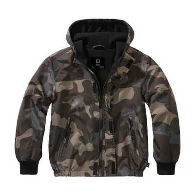 Brandit Bunda dětská Kids Frontzip Windbreaker darkcamo