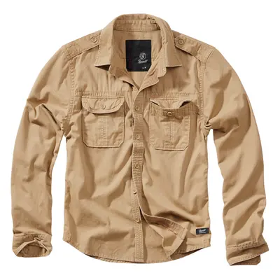 Brandit Košile Vintage Shirt Longsleeve 1/1 camel