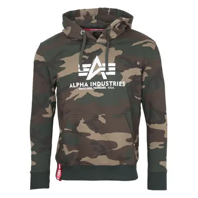 Alpha Industries Mikina Basic Hoody woodland camo 65