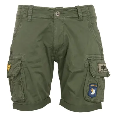 Alpha Industries Kalhoty krátké Crew Short Patch olivová tmavá