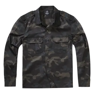 Brandit Košile US Shirt Longsleeve darkcamo