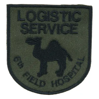 : Nášivka: LOGISTIC SERVICE 6th F.H. olivová | černá