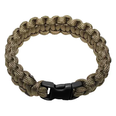 Náramek Paracord 1.9, plast. spona okrový