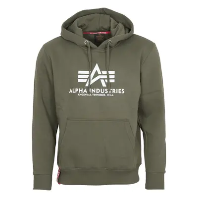 Alpha Industries Mikina Basic Hoody zelená tmavě