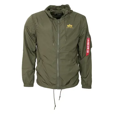 Alpha Industries Bunda Windbreaker w.o. Back Print olivová tmavě