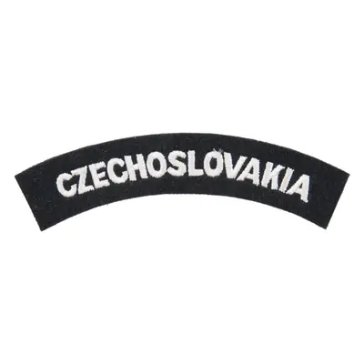 Nášivka: CZECHOSLOVAKIA černá | bílá