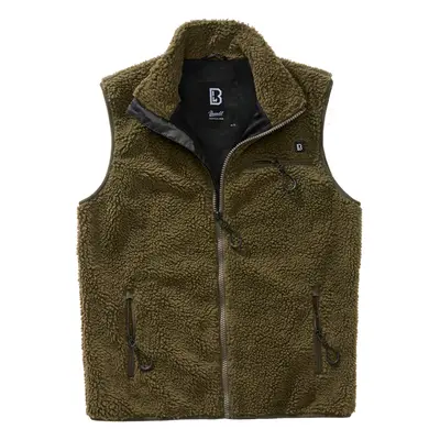 Brandit Vesta Teddyfleece Vest Men olivová