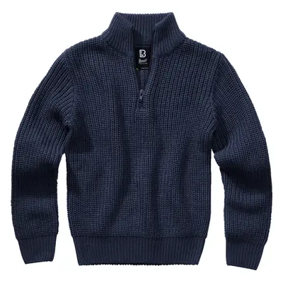 Brandit Svetr dětský Kids Marine Pullover Troyer navy