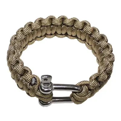 Náramek Paracord 2.3, kov. spona okrový