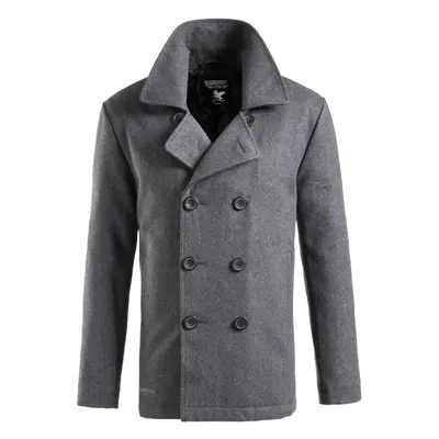 Brandit Kabát Pea Coat antracitový