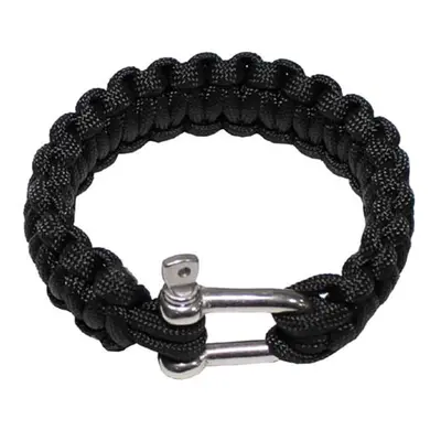 Náramek Paracord 2.3, kov. spona černý