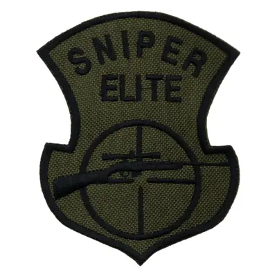 Nášivka: Sniper Elite olivová | černá