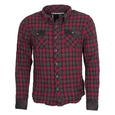 Brandit Košile Check Shirt Duncan 1/1 červená | hnědá