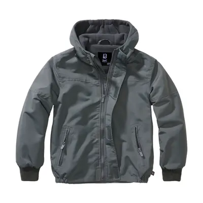 Brandit Bunda dětská Kids Frontzip Windbreaker antracitová