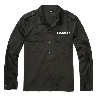 Brandit Košile Security US Shirt Long Sleeve černá