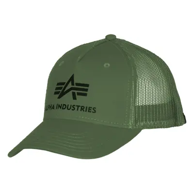 Alpha Industries Čepice Baseball Basic Trucker Cap zelená tmavě