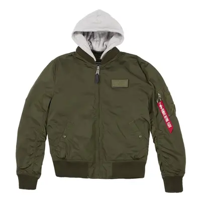 Alpha Industries Bunda MA-1 TT Hood zelená tmavě