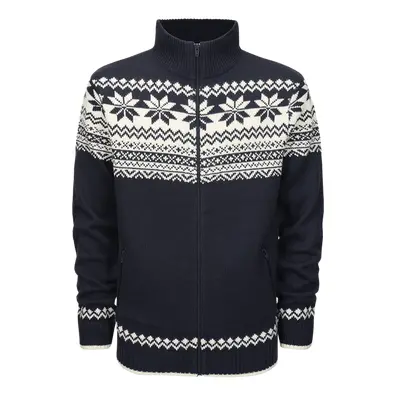 Brandit Pulovr Cardigan Norweger navy