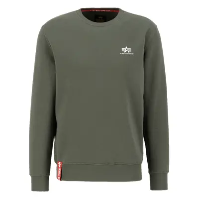 Alpha Industries Svetr Basic Sweater Small Logo olivová tmavá