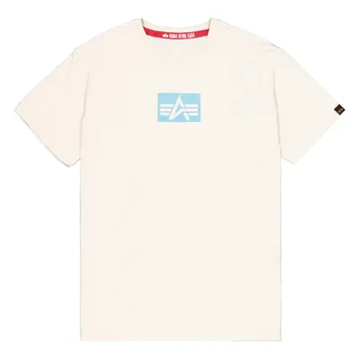 Alpha Industries Tričko Satin Logo T bílé