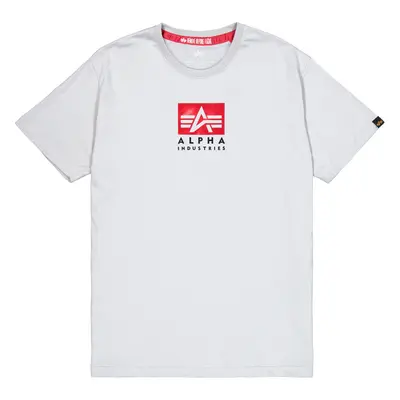 Alpha Industries Tričko Satin Logo T pastel grey