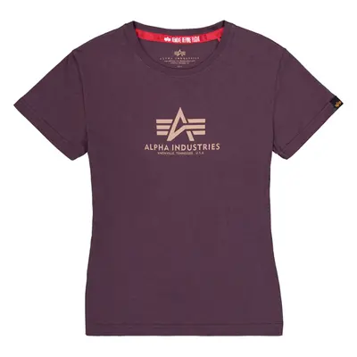 Alpha Industries Tričko dámské New Basic T Wmn švestkové