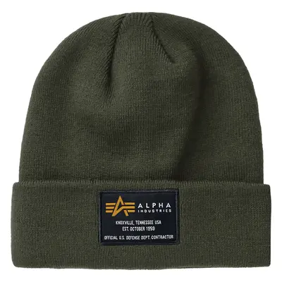 Alpha Industries Čepice Crew Beanie zelená tmavě