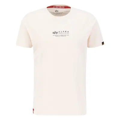 Alpha Industries Tričko Wording T jet stream white