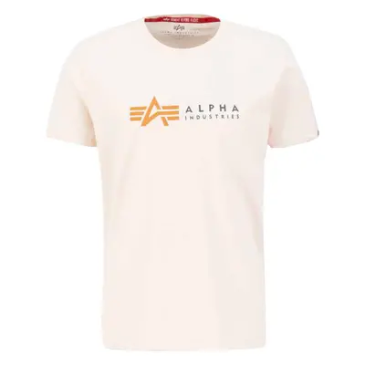 Alpha Industries Tričko Label T jet stream white