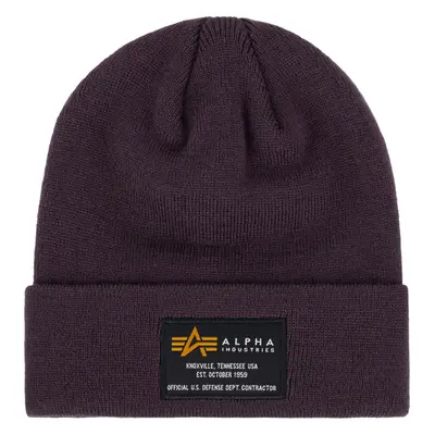 Alpha Industries Čepice Crew Beanie švestková