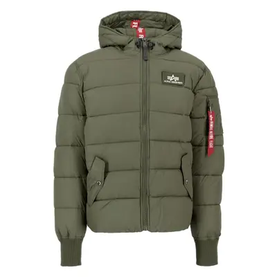 Alpha Industries Bunda Hooded Puffer FD zelená tmavě