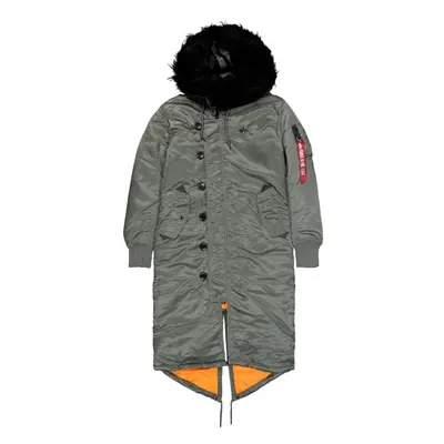 Alpha Industries Bunda dámská Long Fishtail Wmn zelená vintage