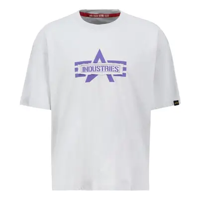 Alpha Industries Tričko Logo Edge T pastel grey