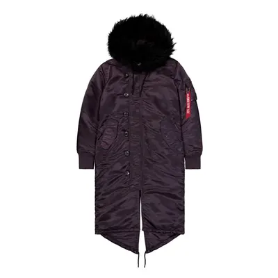 Alpha Industries Bunda dámská Long Fishtail Wmn švestková