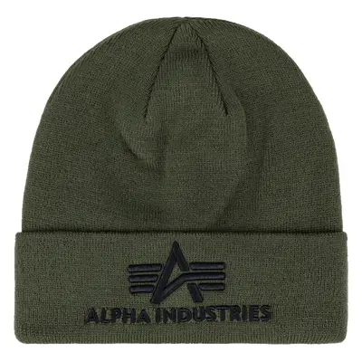 Alpha Industries Čepice 3D Beanie zelená tmavě