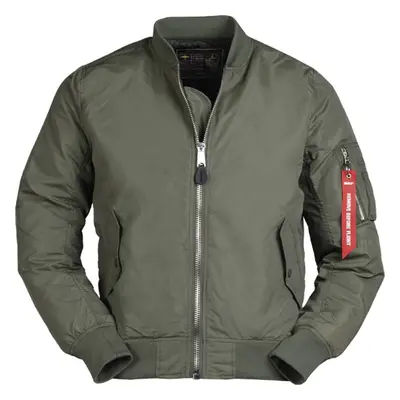 Bunda MA1 Bomber Fliegerjacke Sommer olivová