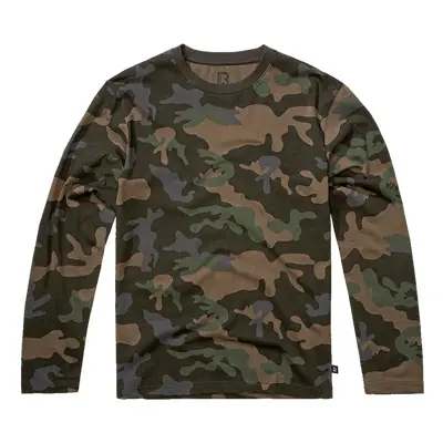 Brandit Tričko Premium Longsleeve Shirt darkcamo