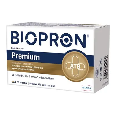 Biopron Premium probiotika a prebiotika při a po užívání antibiotik kapslí