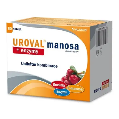 UROVAL manosa + enzymy tablet