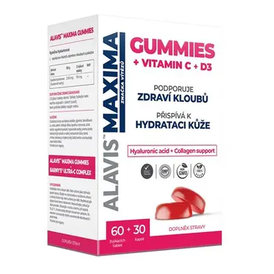 ALAVIS™ MAXIMA GUMMIES + VITAMIN C + D3 žvýkacích tablet + kapslí