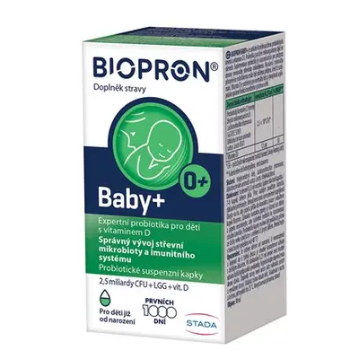 Biopron Baby+ probiotika + vitamin D pro děti od narození kapky ml